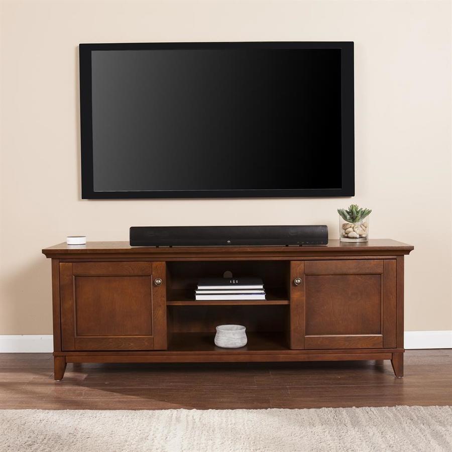 Boston Loft Furnishings Bethold Whiskey Maple Tv Cabinet In The Tv Stands Department At Lowes Com