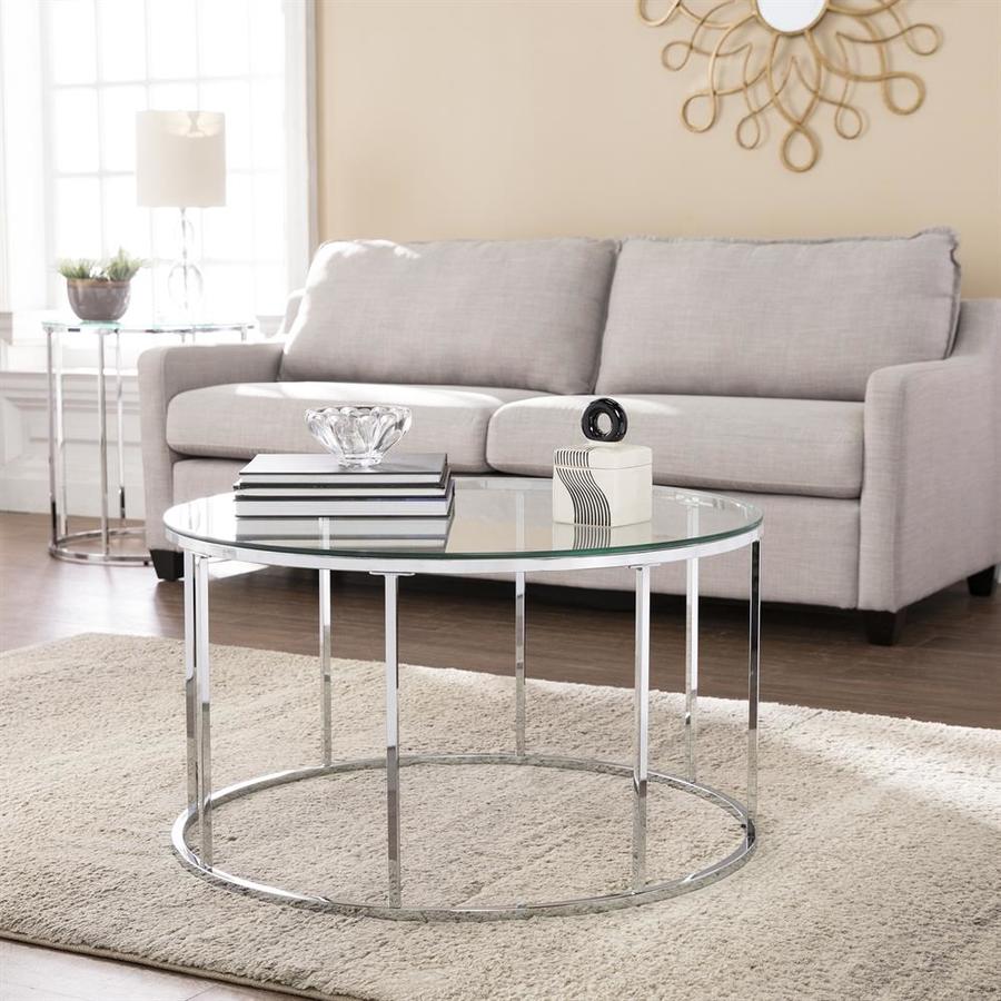 Boston Loft Furnishings Cassin Round Coffee Boston Loft Furnishings Cassin Round Coffee Table With Glass Top