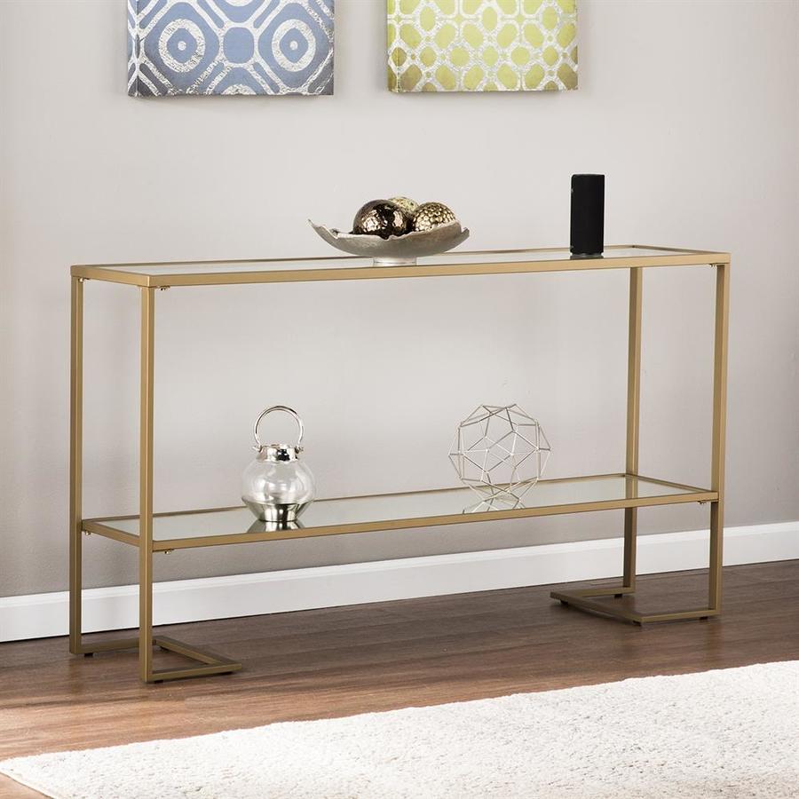 Boston Loft Furnishings Hastry Clear Glam Console Table in the Console ...