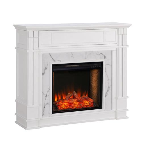 Boston Loft Furnishings 48-in W White Fan-Forced Electric ... on Electric Fireplace Stores Near Me id=30695