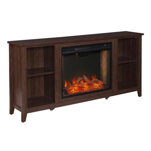 Boston Loft Furnishings 55.5-in W Espresso Fan-Forced ... on Electric Fireplace Stores Near Me id=23371