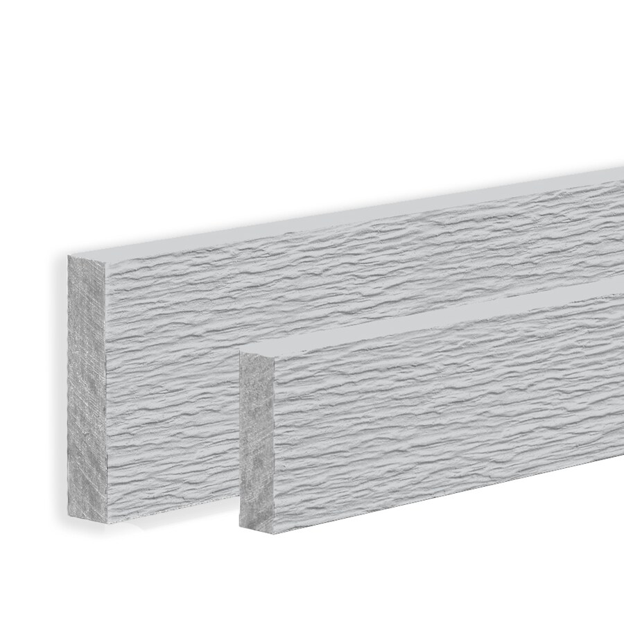 James Hardie HardieTrim 4/4 5.5 x 12ft HZ Primed Rustic Grain Trim in