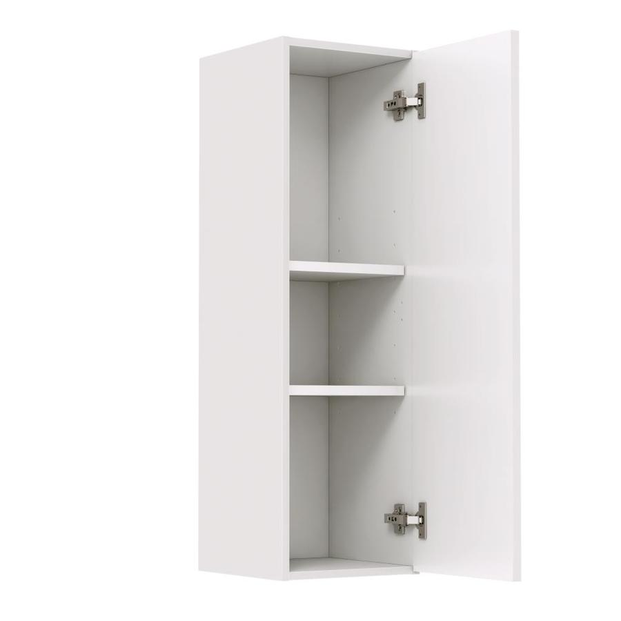 Hugo&Borg London 12-in W x 39-in H x 12-in D White Door Wall Cabinet in ...