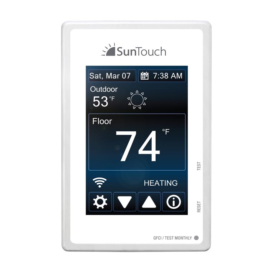 Watts SunStat Connect WiFi Floor Heating Thermostat, Programmable in the Programmable
