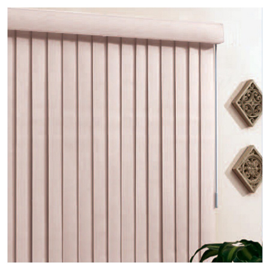 Basic Blindz 3 5 In Beige Fabric Light Filtering Cordless Vertical