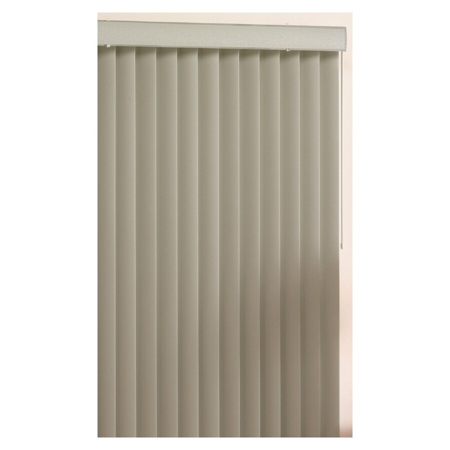 Basic Blindz 50-1065-278 3.5-in Slat Width Cordless Sage Vinyl Room Darkening Vertical Blinds