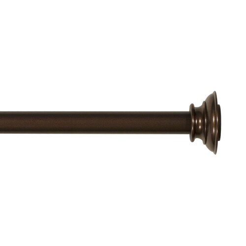 Tension Rod Lowes
 - Style Selections Bronze Steel Tension Curtain Rod In The Curtain Rods Department At Lowes Com