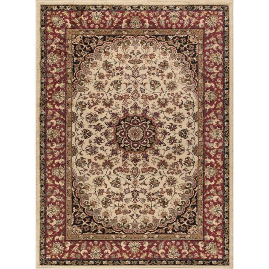 Tayse Elegance Beige Rectangular Indoor Area Rug (Common: 5 x 7; Actual ...