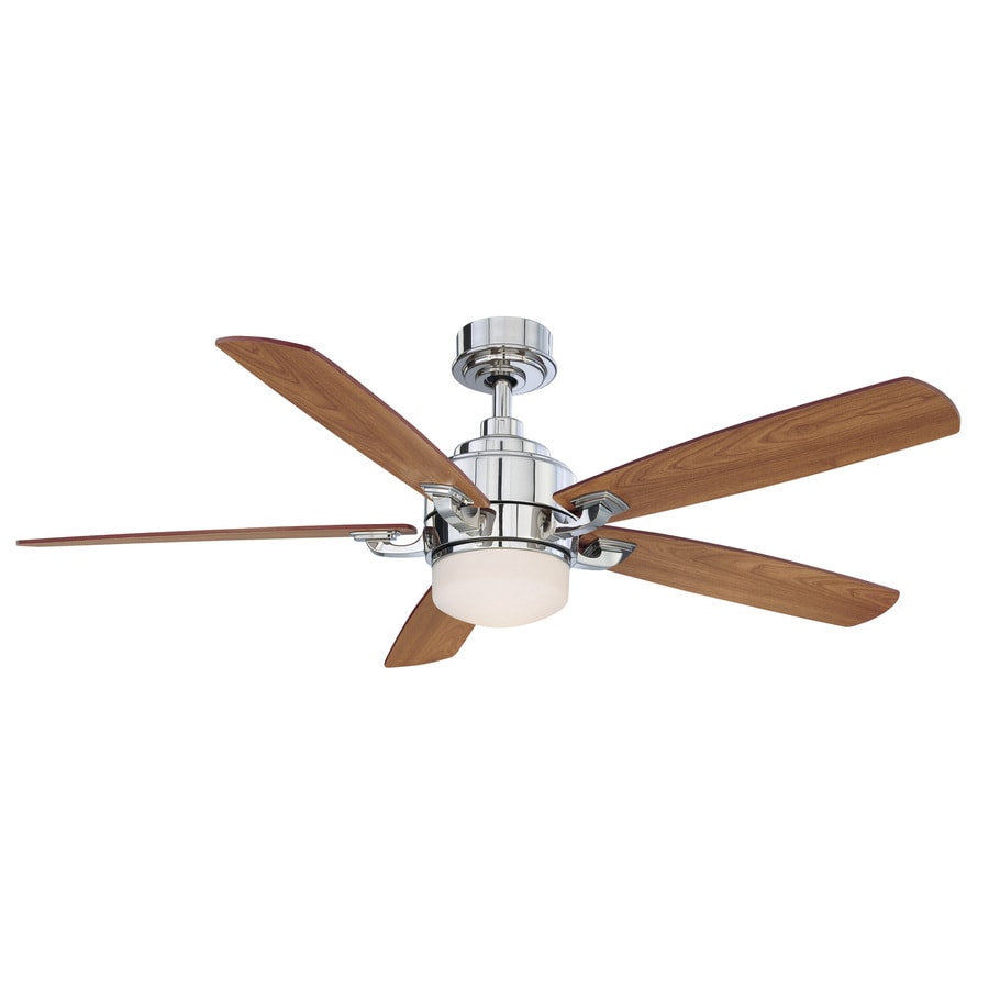Fanimation Benito 52 In Polished Nickel Indoor Downrod Mount Fanimation Benito 52 In Polished Nickel Indoor Downrod Mount Ceiling Fan With Light Kit And