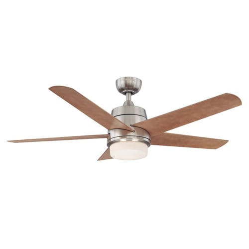 52 In Teolo Brushed Nickel Ceiling Fan With Light Kit