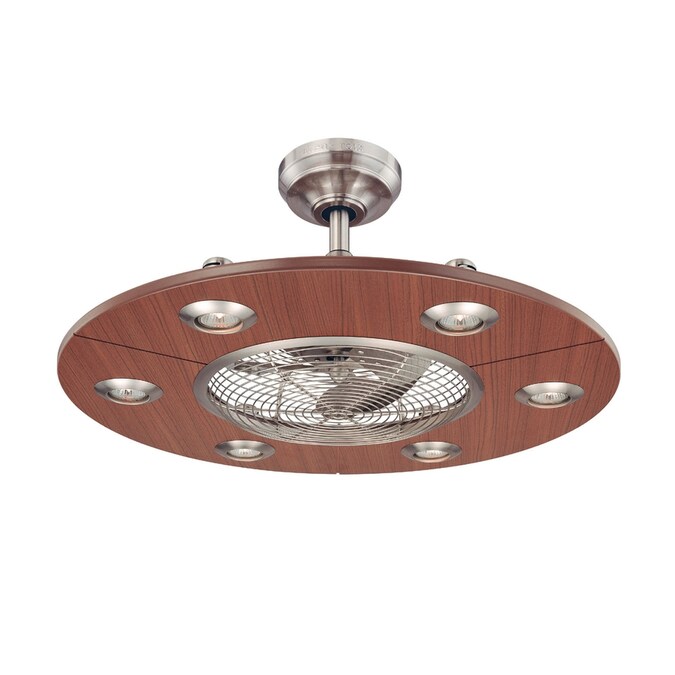 Allen Roth 28 Dexter Contemporary Brushed Nickel Ceiling Fan In The Fans Department At Com - Allen And Roth Ceiling Fan Light