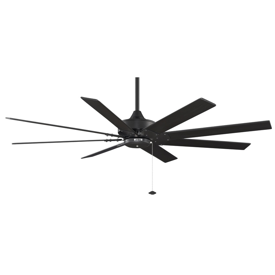 Fanimation Levon 63 In Black Indoor Ceiling Fan 8 Blade At Lowes Com