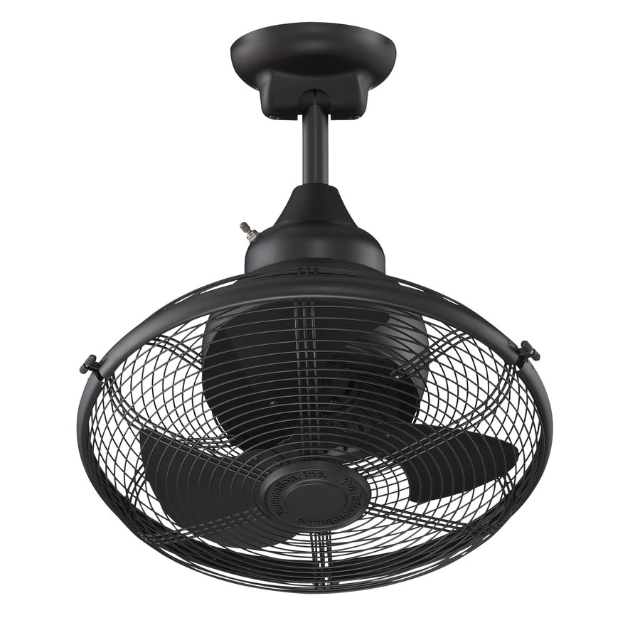 Fanimation Extraordinaire 18-in Black Indoor/Outdoor ...