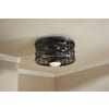 Shop Harbor Breeze Hive Series 18-in Aged Bronze Flush Mount ... - Harbor Breeze Hive Series 18-in Aged Bronze Flush Mount Indoor Ceiling Fan  with Light Kit and Remote (3-Blade)