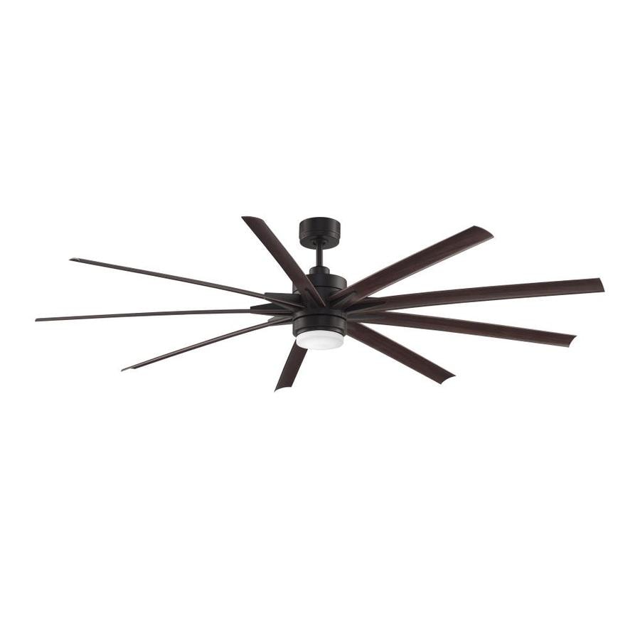 Fanimation Odyn 84 In Dark Bronze Integrated Led Indoor Fanimation Odyn 84 In Dark Bronze Integrated Led Indoor Outdoor Downrod Mount Ceiling Fan