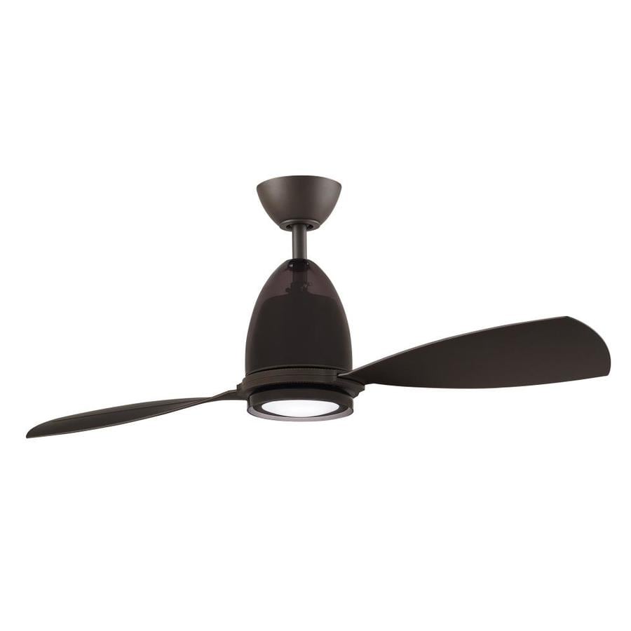 Duplex 48 In Matte Gray Led Indoor Ceiling Fan With Light Kit And Remote 2 Blade