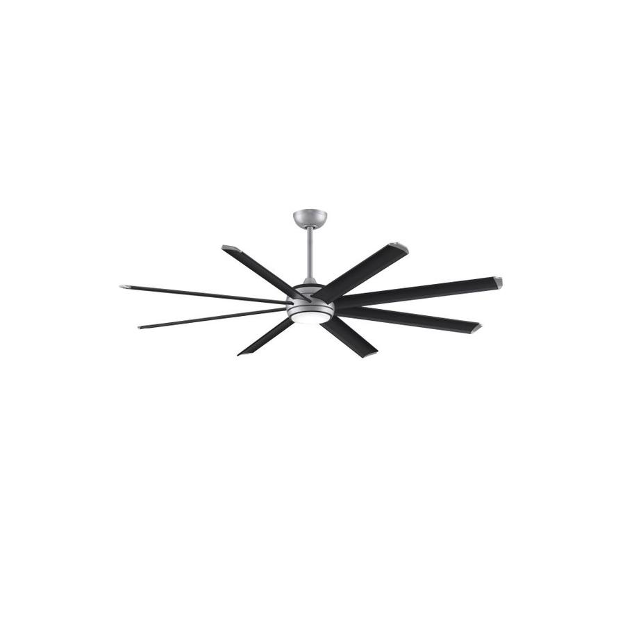 Fanimation Stellar 72 In Silver Led Indoor Outdoor Ceiling Fan