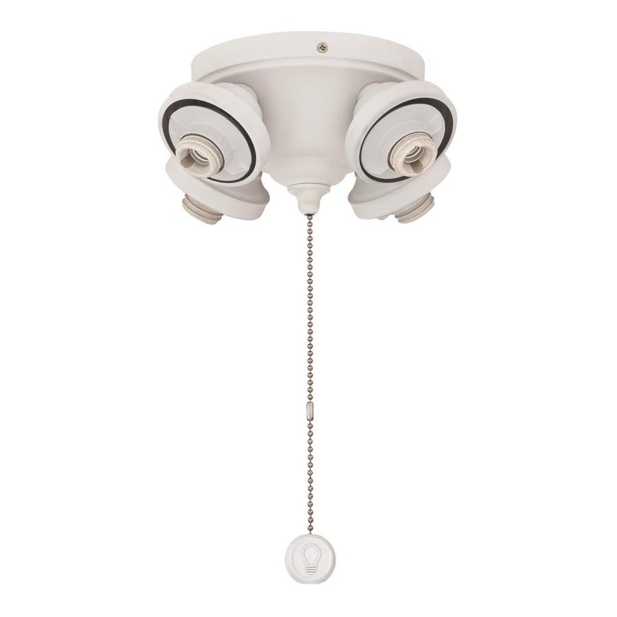 Fanimation 4 Light Matte White Led Ceiling Fan Light Kit At Lowes Com