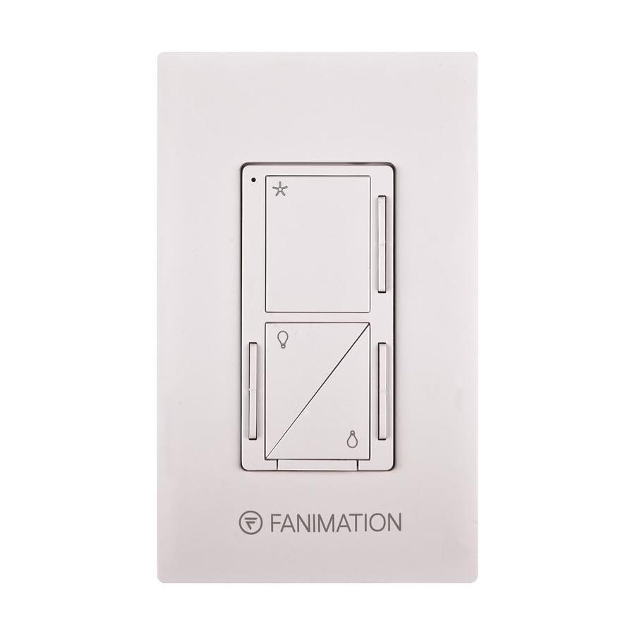 Fanimation 3 Speed White Wall Mount Ceiling Fan Remote Control At