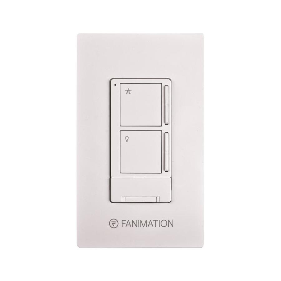 Fanimation 3 Speed White Wall Mount Ceiling Fan Remote Control At