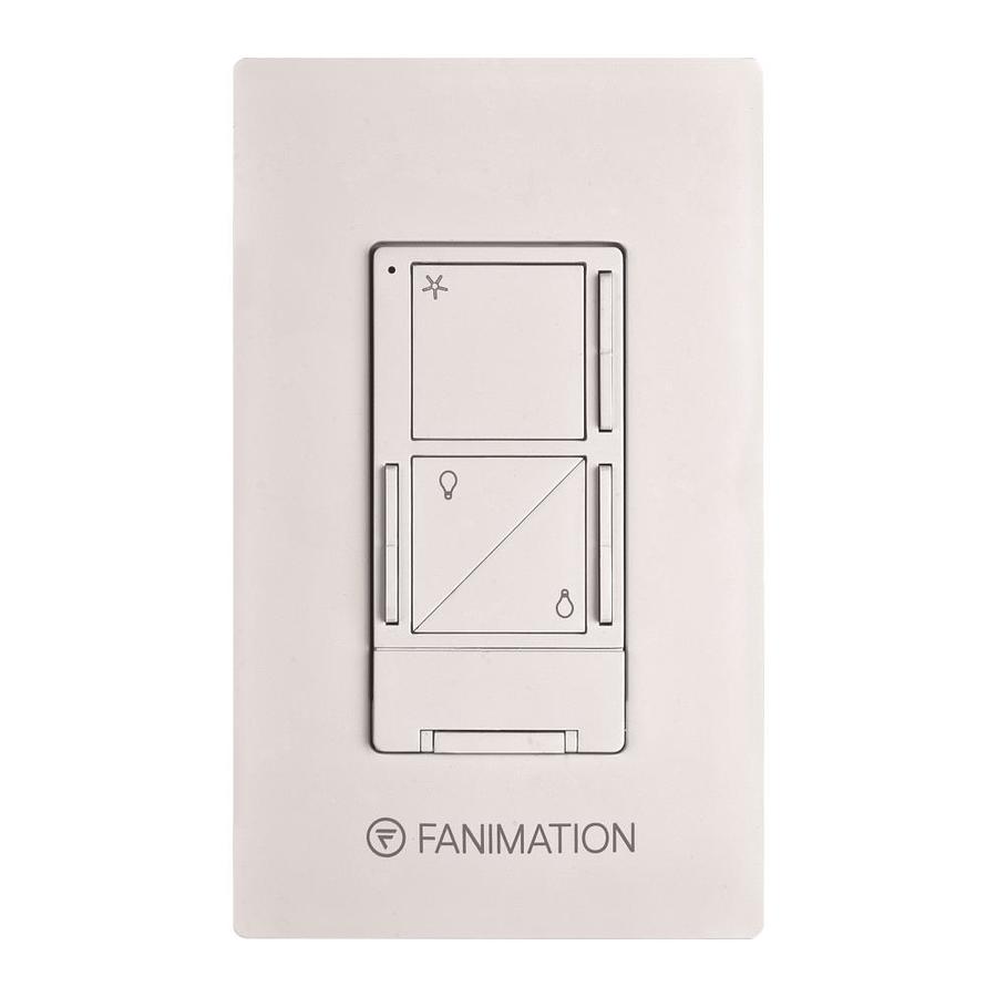 Fanimation 3 Speed White Wall Mount Ceiling Fan Remote Control At