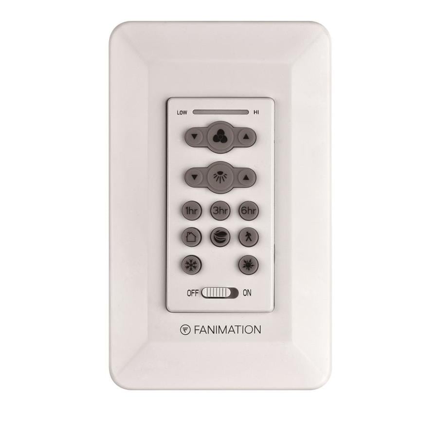 Fanimation 16 Speed White Wall Mount Ceiling Fan Remote Control At