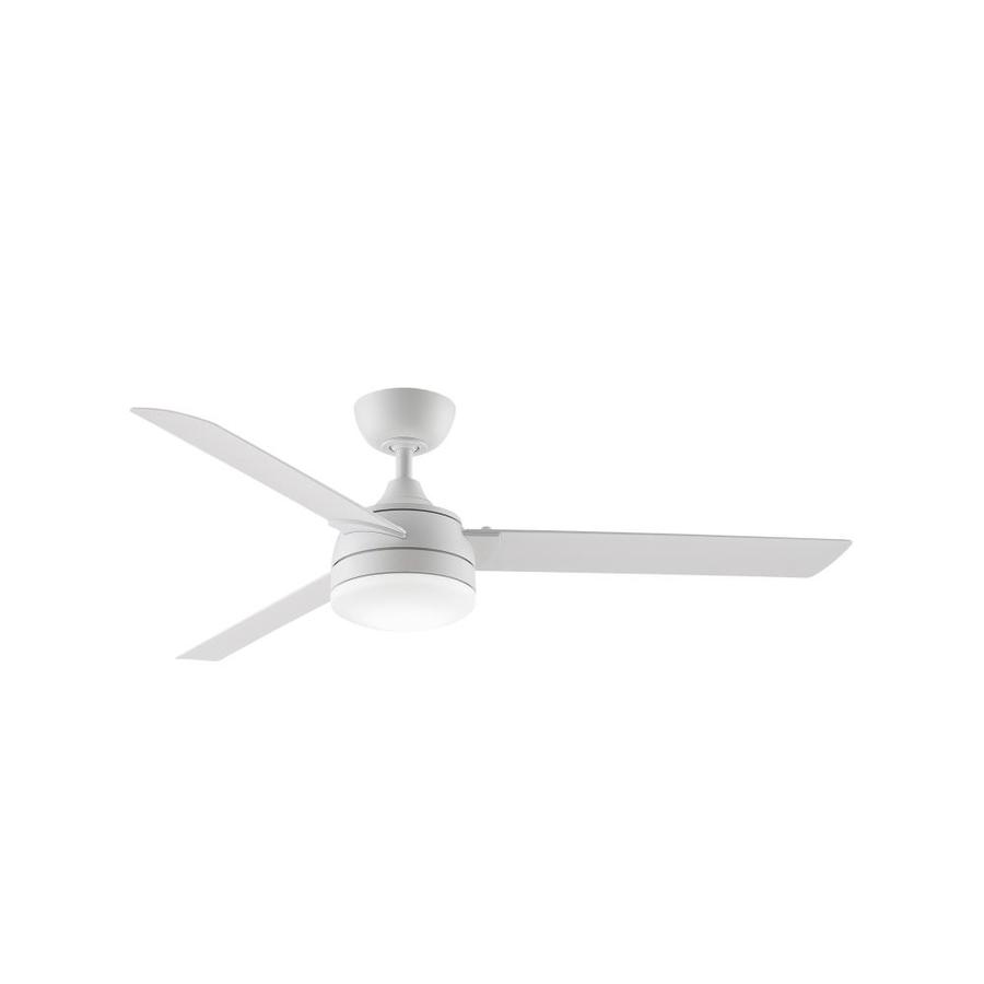 Fanimation Xeno Wet 56 In Matte White Led Indoor Outdoor Ceiling Fan