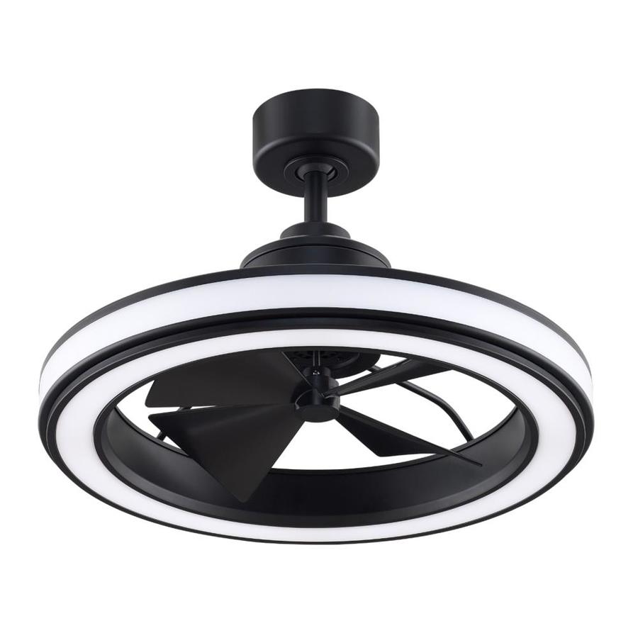 Fanimation Gleam 16 In Matte Black Led Indoor Outdoor