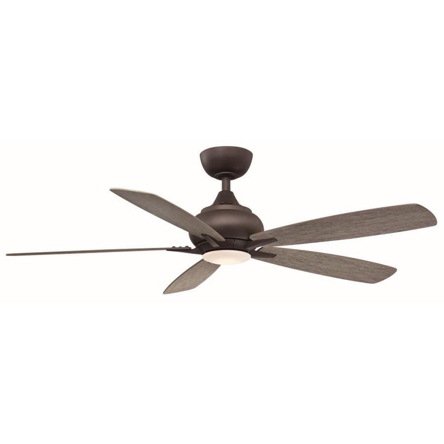 Fanimation Doren 52 In Matte Gray Led Indoor Ceiling Fan