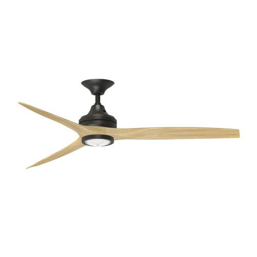 Fanimation Spitfire 60in Bronze LED Indoor/Outdoor Downrod Smart Ceiling Fan with Remote (3