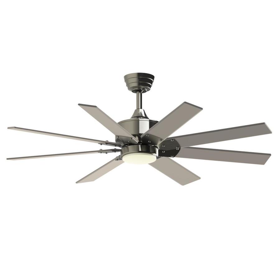 Fanimation Levon Custom 52 In Brushed Nickel Led Indoor Outdoor