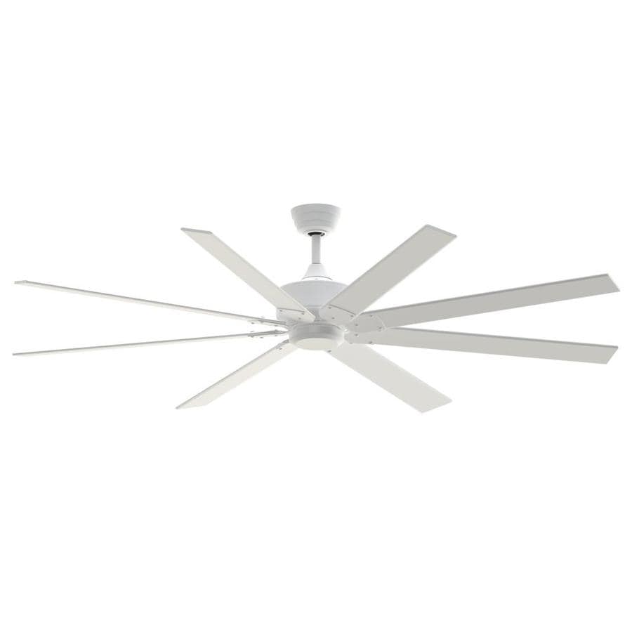 Fanimation Levon Custom 72 In Matte White Indoor Outdoor Ceiling