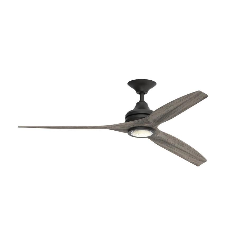 Fanimation Spitfire 60 In Black Led Indoor Outdoor Ceiling