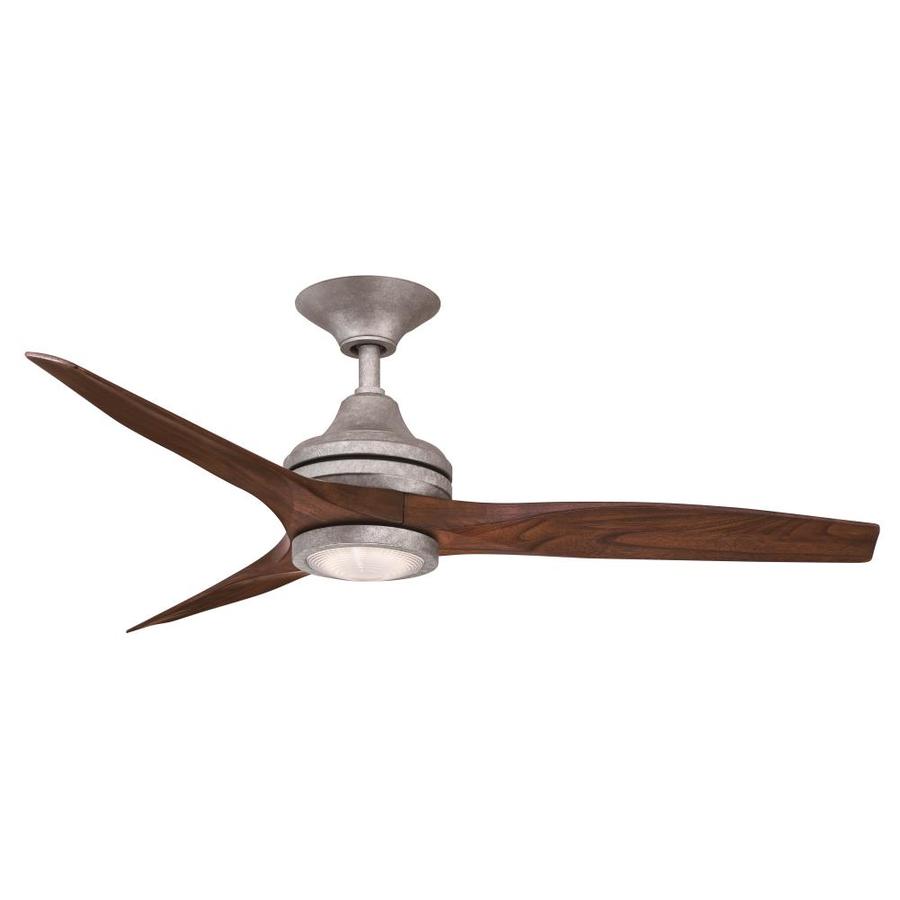 Fanimation Spitfire 48in Silver LED Indoor/Outdoor Ceiling Fan with