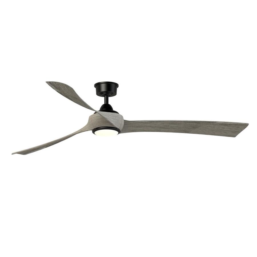 Fanimation Wrap Custom 72 In Black Led Indoor Outdoor Ceiling Fan