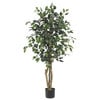 Shop Nearly Natural 48-in Green Artificial Silk tree at Lowes.com