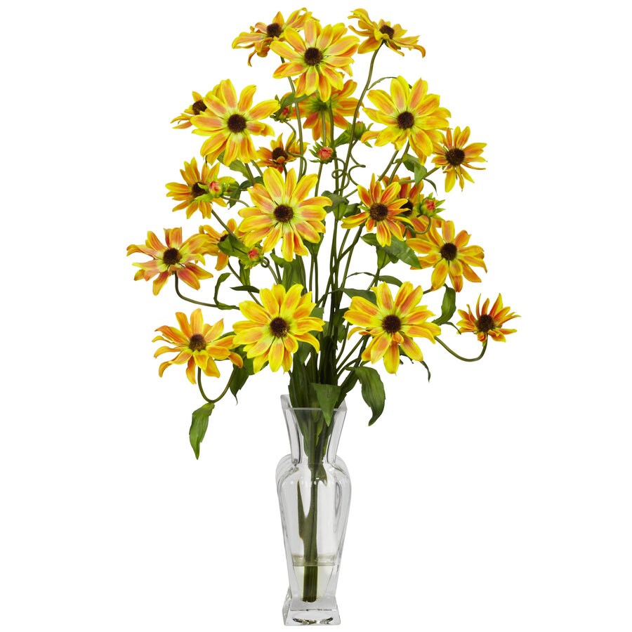 nearly-natural-27-in-yellow-artificial-silk-arrangement-at-lowes