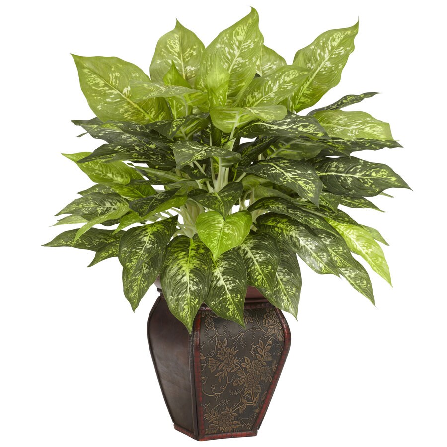 Nearly Natural 23in Green Artificial Silk plant at