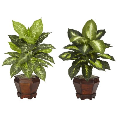 Nearly Natural 20 5 In Assorted Artificial Silk Plant Plants At