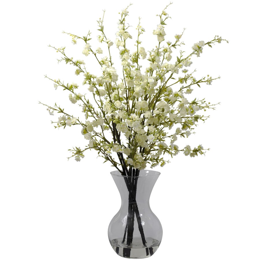 Nearly Natural 30-in White Artificial Silk arrangement