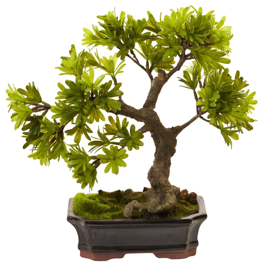 Nearly Natural 14-in Green Artificial Silk Tree