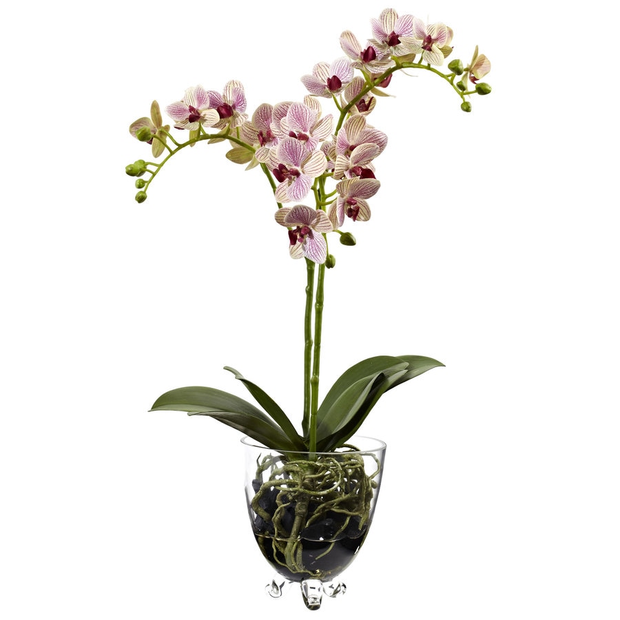 Nearly Natural 22-in Raspberry Artificial Orchid at Lowes.com