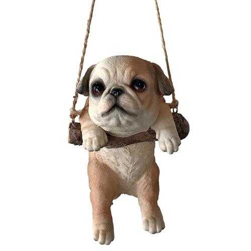 Design Toscano 8in H x 5.5in W Dog Garden Statue in the Garden