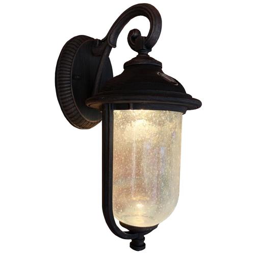 Superhunter Photocell 14 In H Rustic Bronze Led Outdoor Wall Light H Rustic Bronze Led Outdoor Wall Light