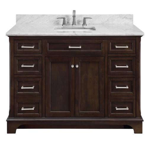 Scott Living Roveland 48in Mahogany Single Sink Bathroom Vanity with