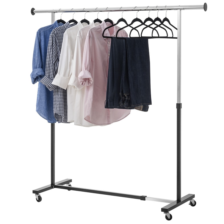 Style Selections Chrome Steel Clothing Rack at Lowes.com