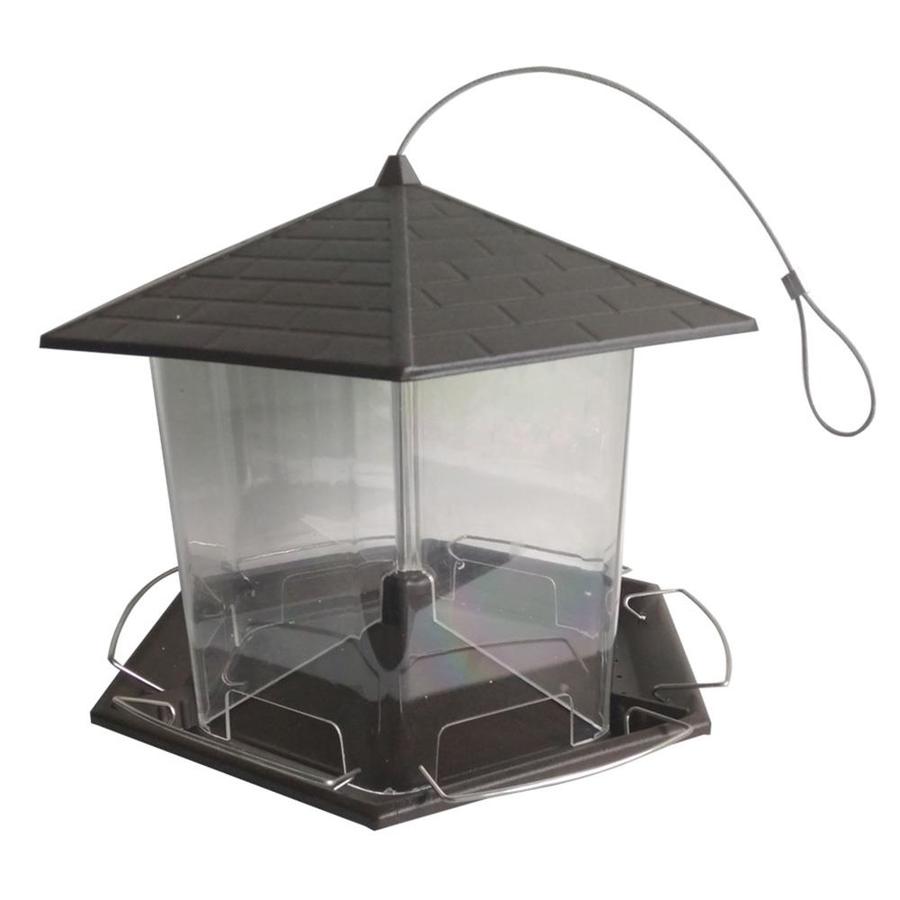 shop garden treasures large metal hopper bird feeder at shop garden treasures large metal hopper bird feeder at