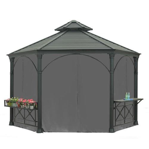 Sunjoy Gazebo Screen Kit With Door in the Gazebo Parts & Accessories