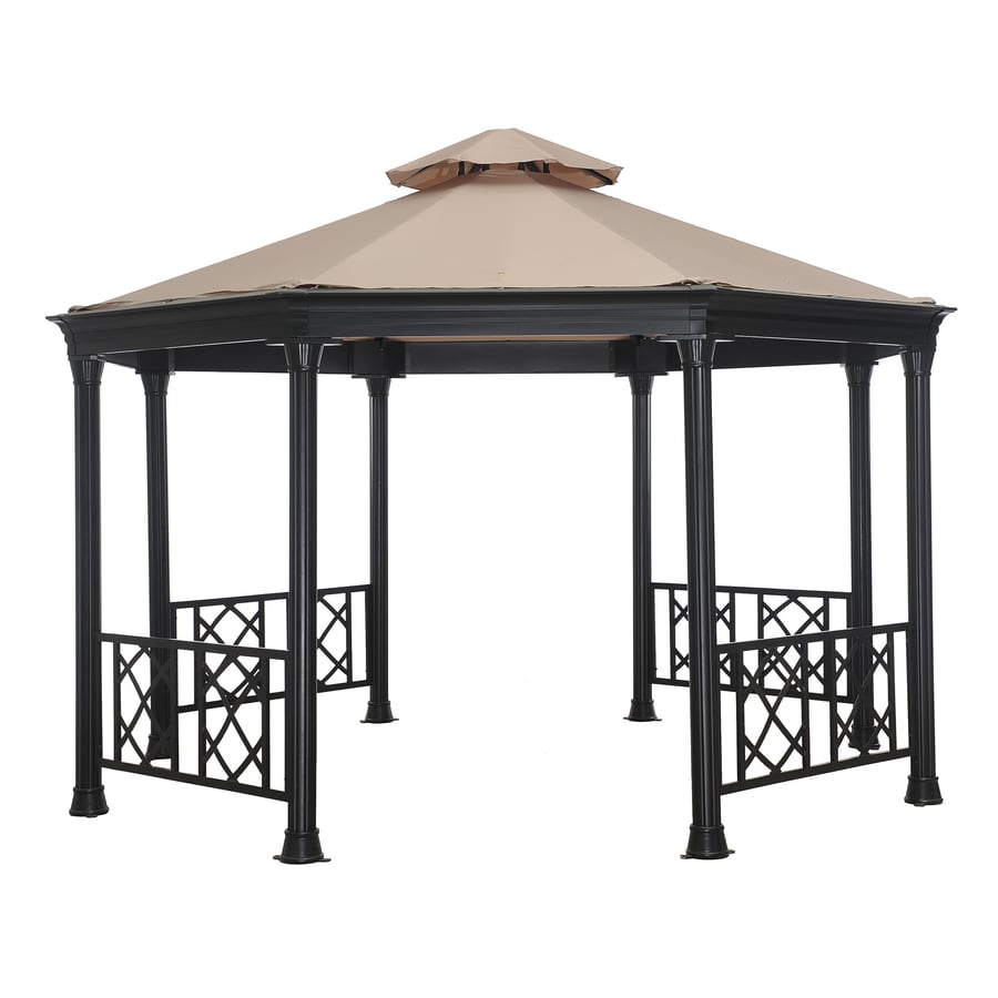 black steel pergola