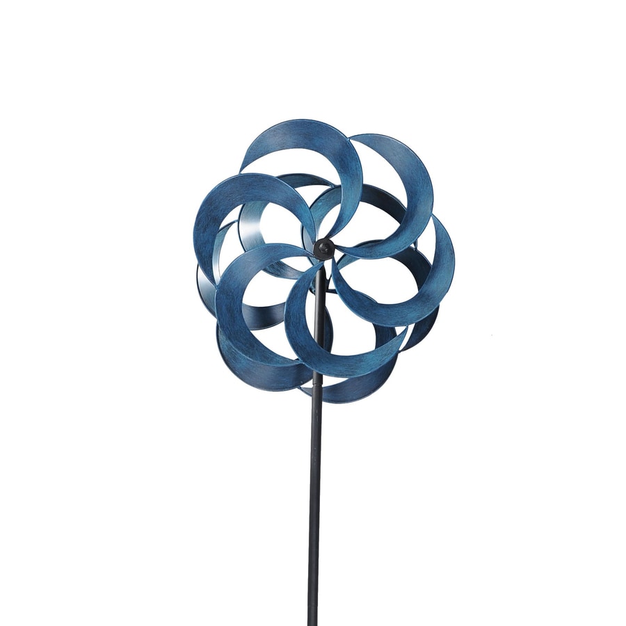 Wind Chimes Twisters At Com Sunjoy Blue Steel Wind Spinner